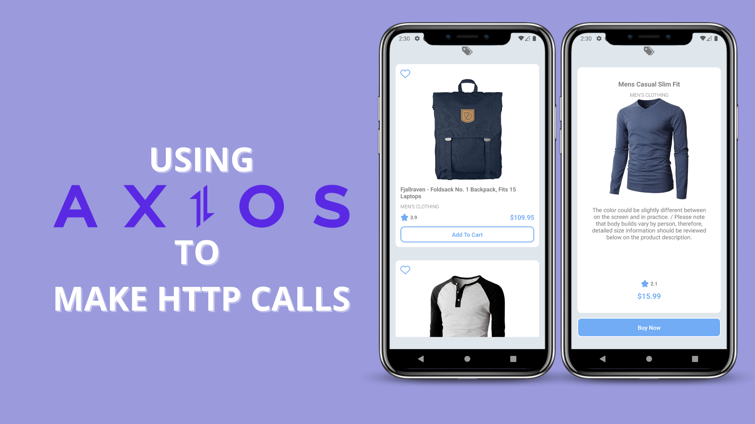 Making HTTP API calls with Axios in React Native