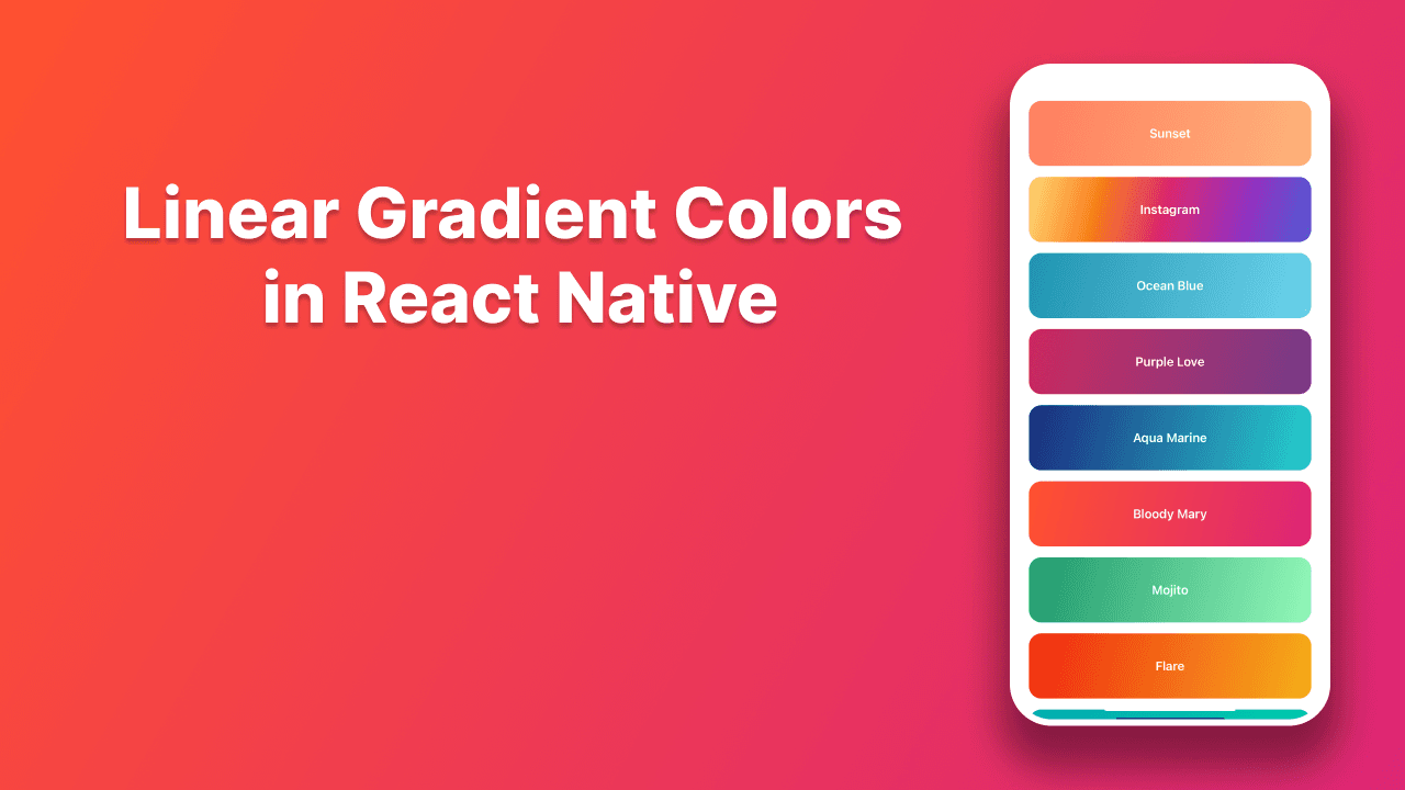 Create Beautiful Linear Gradient Backgrounds in React Native