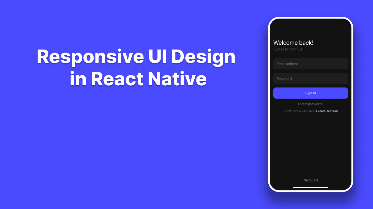 Responsive Design in React Navigation