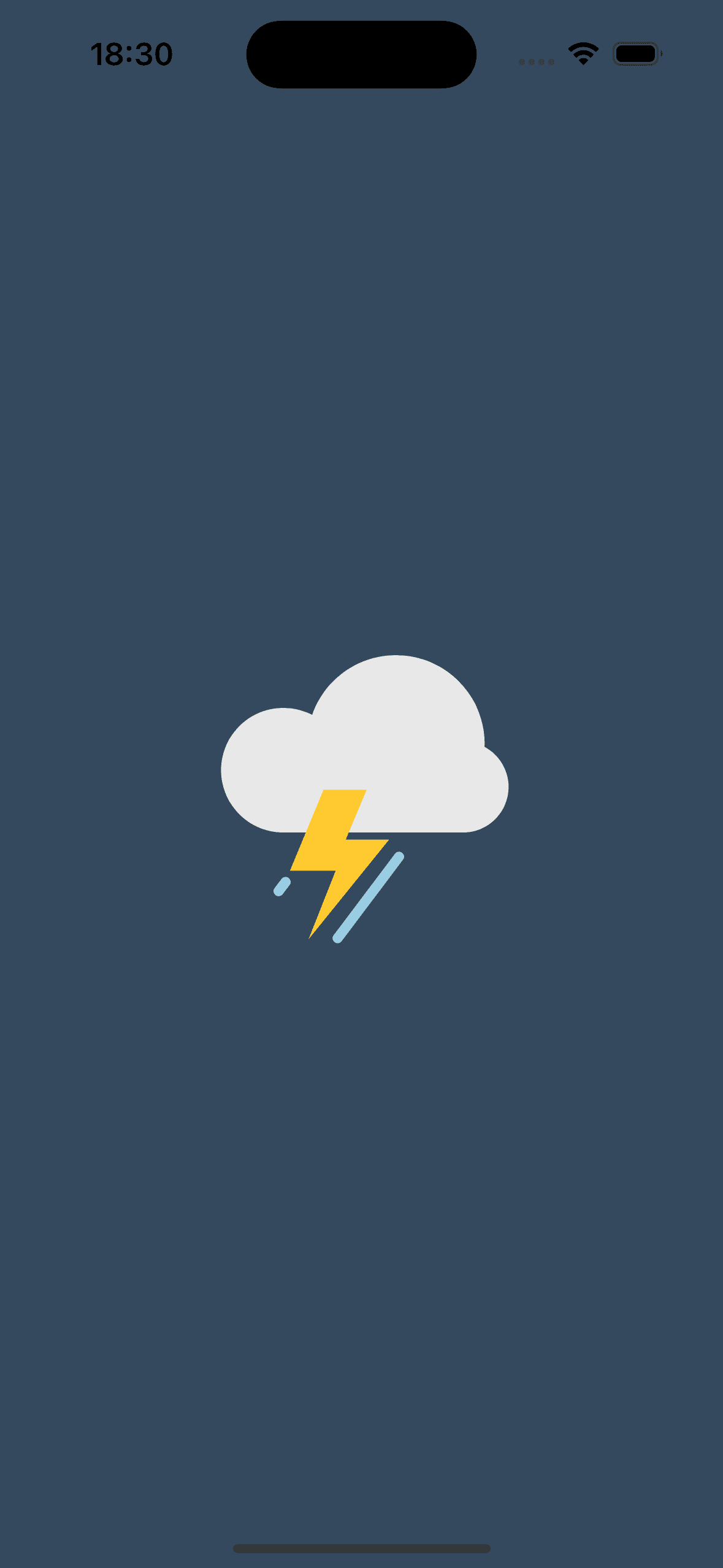 Weather App UI With Animated Lottie Files