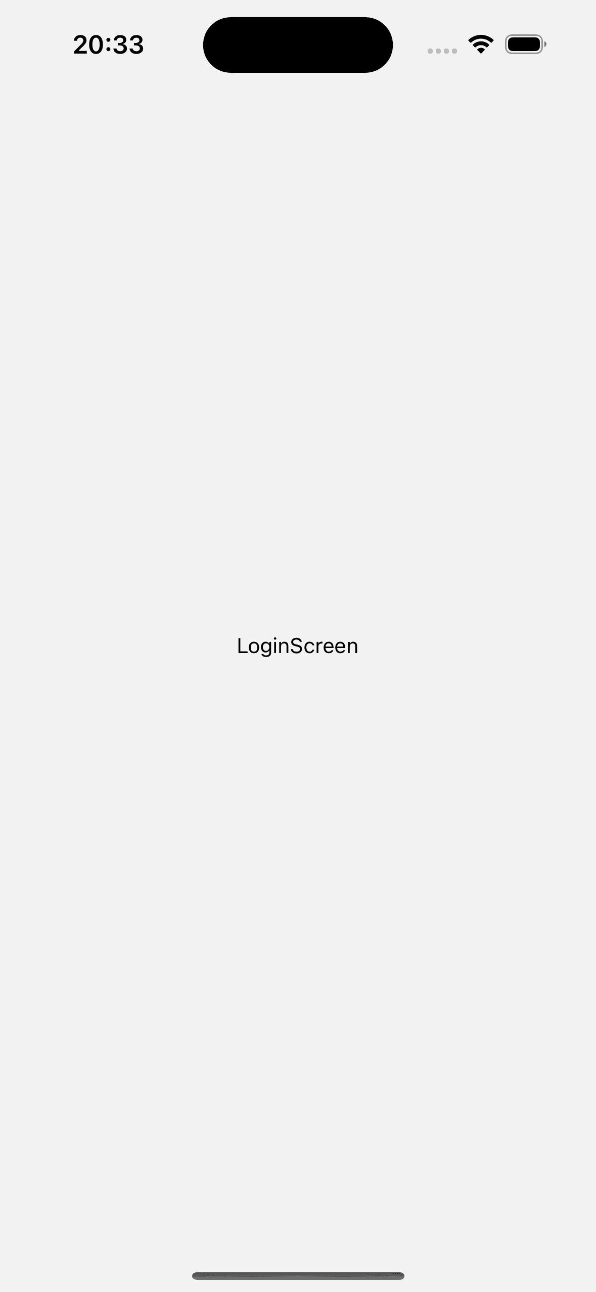 Login Screen