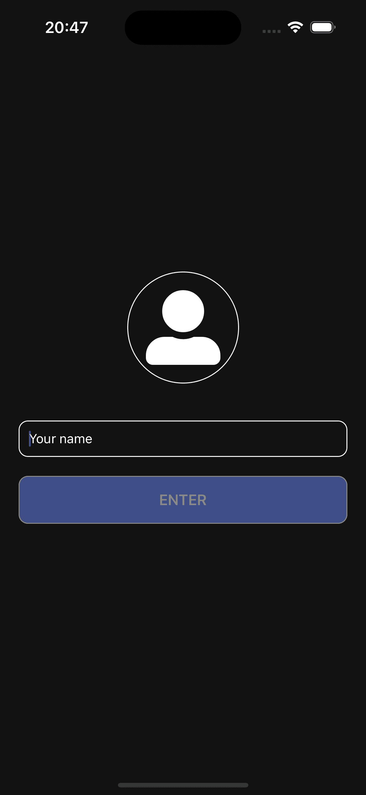 Login Screen