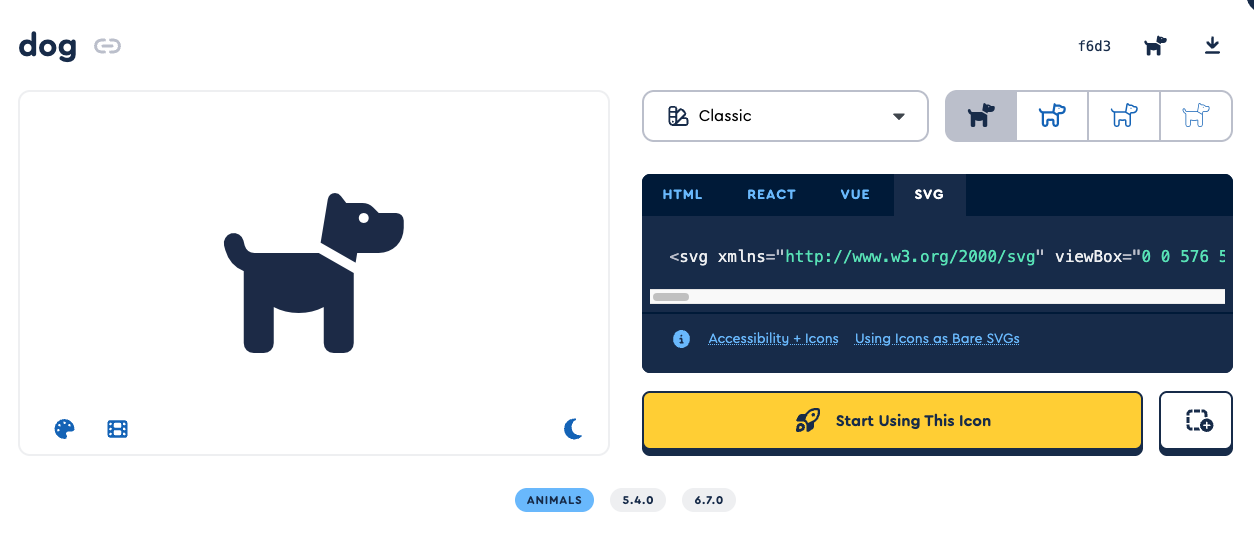FontAwesome Icon Svg